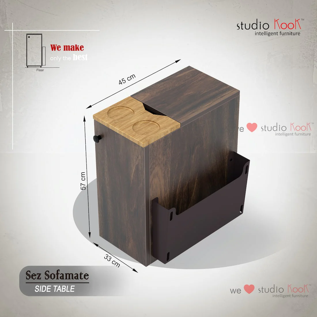 Sez Sofamate Left Side & End Table - Image 10