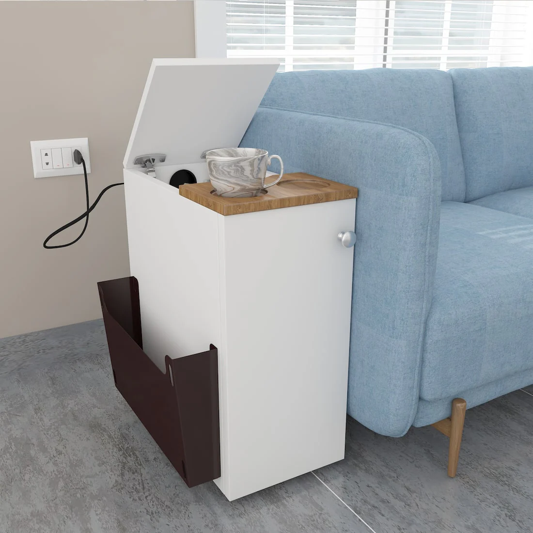 Sez Sofamate Right Side & End Table - Image 6